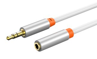 CABLETIME καλώδιο προέκτασης ήχου 3.5mm CT-AV311-P12G, gold plated, 1.5m, λευκό