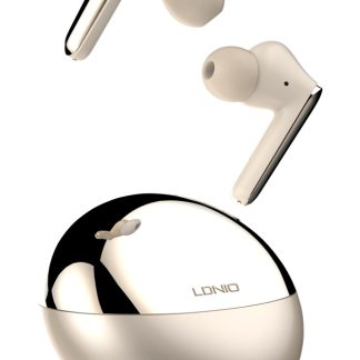 LDNIO earphones με θήκη φόρτισης T01, True Wireless, HiFi, Φ10mm, χρυσά