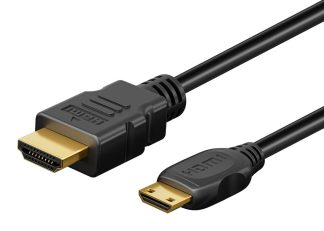 GOOBAY καλώδιο mini HDMI σε HDMI 74087 με Ethernet, 4K/60Hz, 18 Gbps, 3m, μαύρο