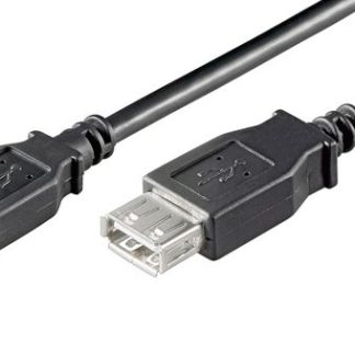 GOOBAY καλώδιο προέκτασης USB 93599, αρσενικό σε θηλυκό, 1.8m, μαύρο