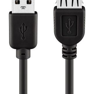 GOOBAY καλώδιο προέκτασης USB 93600, αρσενικό σε θηλυκό, 3m, μαύρο