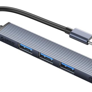 ORICO USB hub AHC2-4A, 4x θυρών, USB 3.0, 5Gbps, USB-C σύνδεση, γκρι
