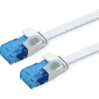 POWERTECH καλώδιο δικτύου CAB-N333, flat, Cat 6a U/UTP, 2m, λευκό