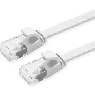 POWERTECH καλώδιο δικτύου CAB-N339, flat, Cat 6a U/UTP, 3m, λευκό