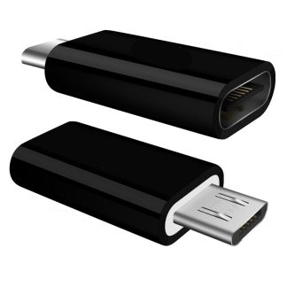 POWERTECH αντάπτορας Micro USB σε USB-C θηλυκό CAB-UC020, OTG, μαύρος