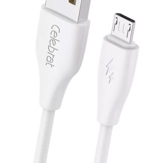 CELEBRAT καλώδιο micro USB σε USB CB-31, 3A, 480Mbps, 1m, λευκό