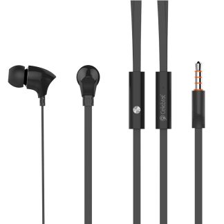 CELEBRAT earphones με μικρόφωνο G3, 3.5mm σύνδεση, Φ10mm, 1.2m, μαύρα