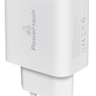 POWERTECH φορτιστής τοίχου PT-1043, USB-C, PD QC3.0, GaN, 30W, λευκός
