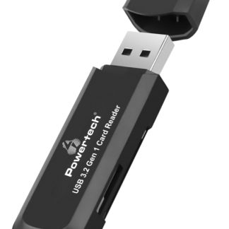POWERTECH card reader PT-1112 για SD & micro SD, USB 3.2, 5Gbps, μαύρο
