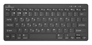 POWERTECH ασύρματο πληκτρολόγιο PT-1153, 2.4GHz & Bluetooth, μαύρο