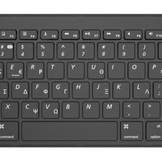 POWERTECH ασύρματο πληκτρολόγιο PT-1153, 2.4GHz & Bluetooth, μαύρο