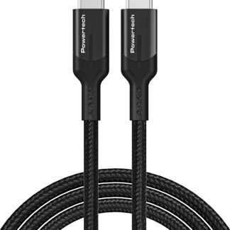 POWERTECH καλώδιο USB-C PTR-0135, PD 60W, 10Gbps, copper, 1m, μαύρο
