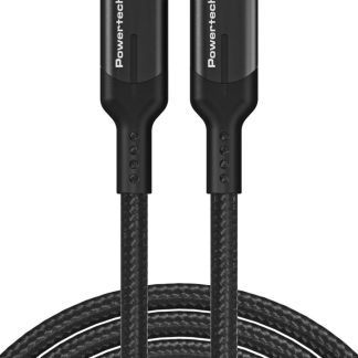 POWERTECH καλώδιο USB-C PTR-0136, PD 100W, 20Gbps, copper, 1m, μαύρο