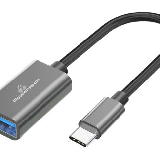 POWERTECH αντάπτορας USB-C σε USB 3.0 PTR-0146, 10 Gbps, γκρι