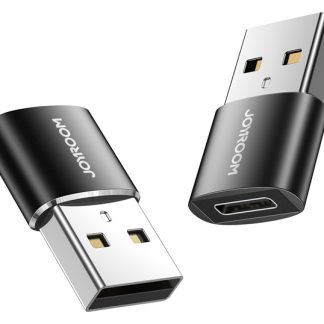 JOYROOM αντάπτορας USB σε USB USB-C S-H152, 480Mbps, μαύρος, 2τμχ